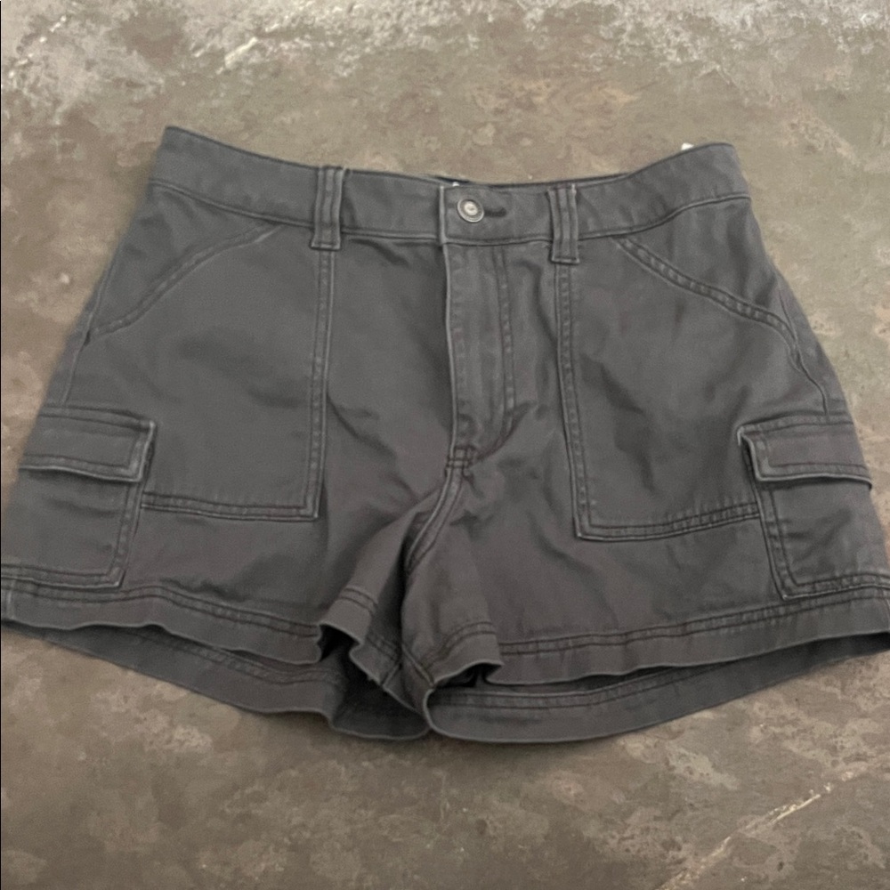 Hollister Dark Gray Women's Cargo Shorts